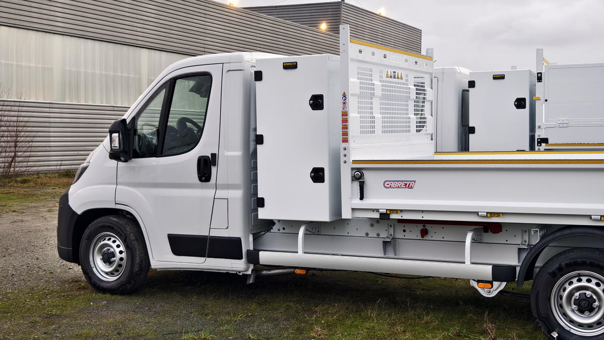 Coffre dos cabine Alu-mixte Hauteur 1300