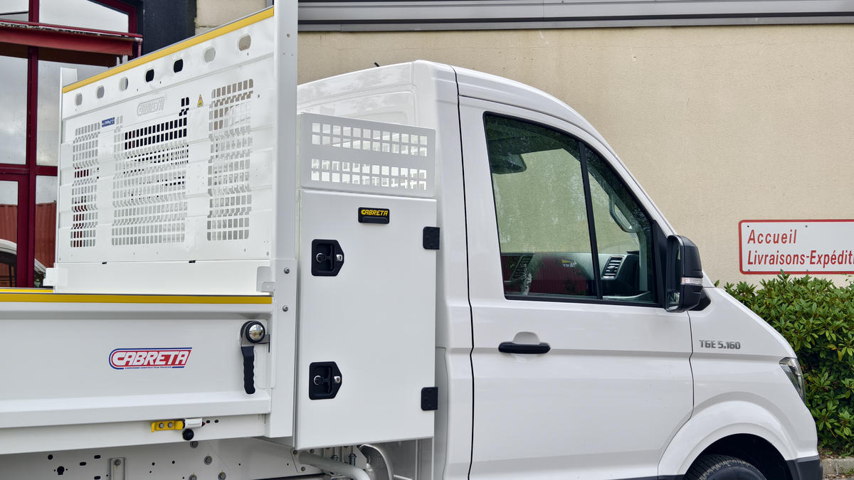 Coffre dos cabine Aluminium Hauteur 840