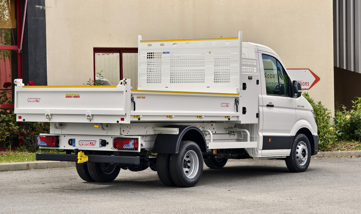 La benne professionnelle Excalibur de Cabreta, configuration BTP