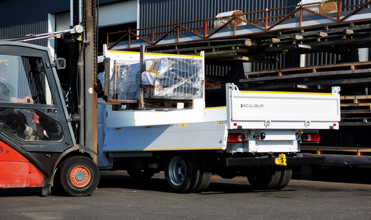 La benne professionnelle Excalibur de Cabreta, configuration transport